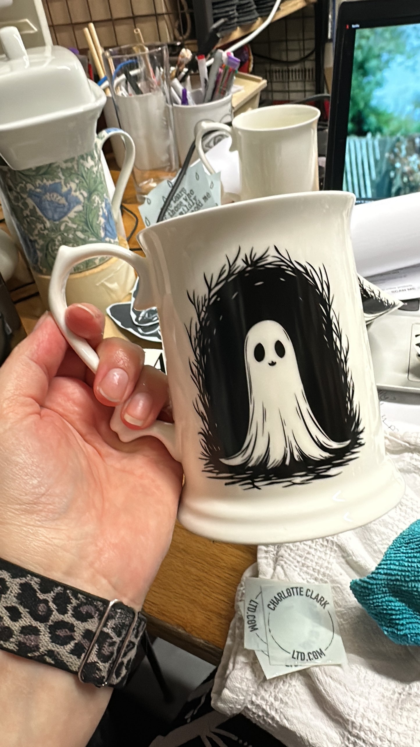 Ghost Bone China/Stoneware Mug