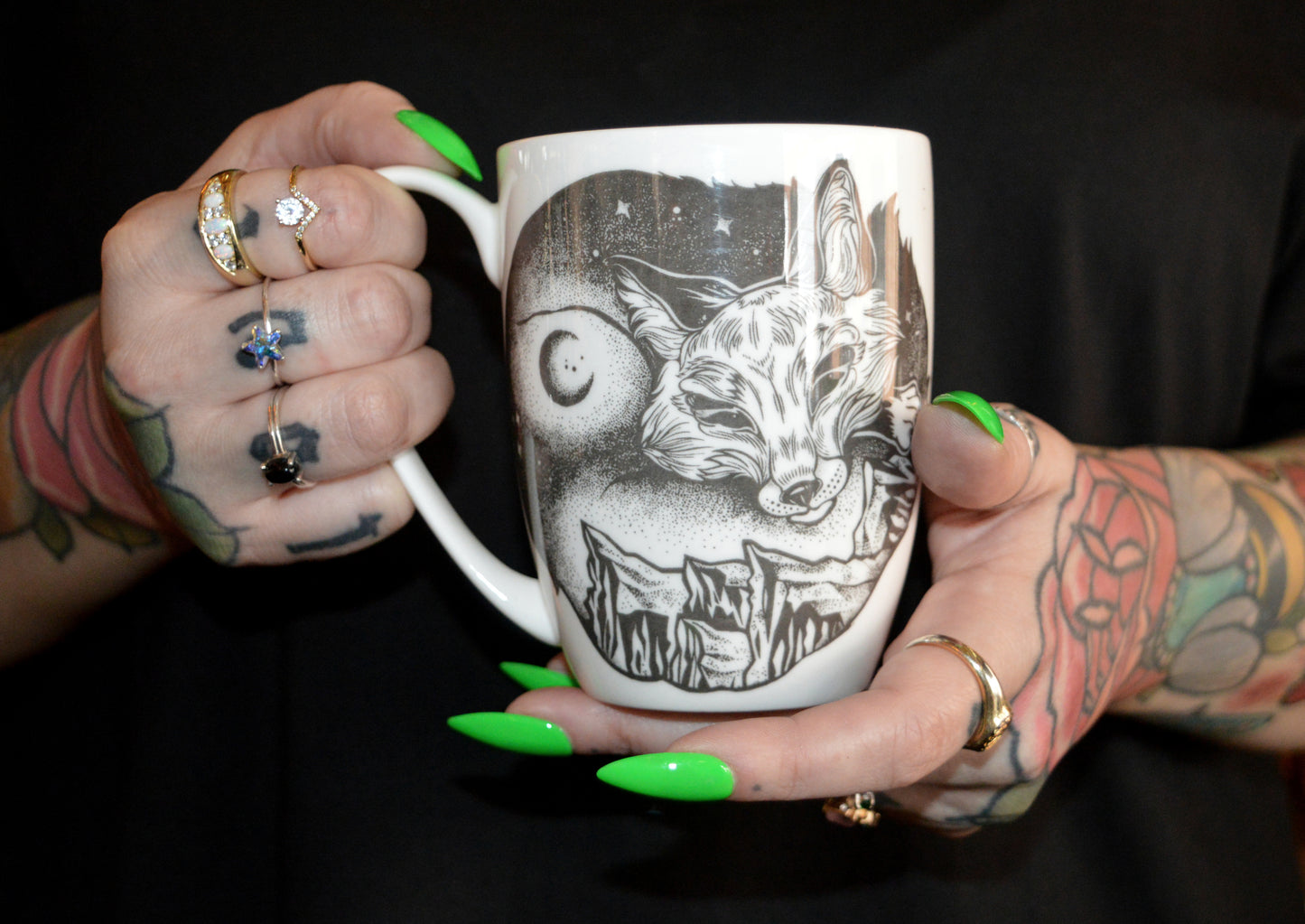 Midnight Fox Bone China/Stoneware Mug