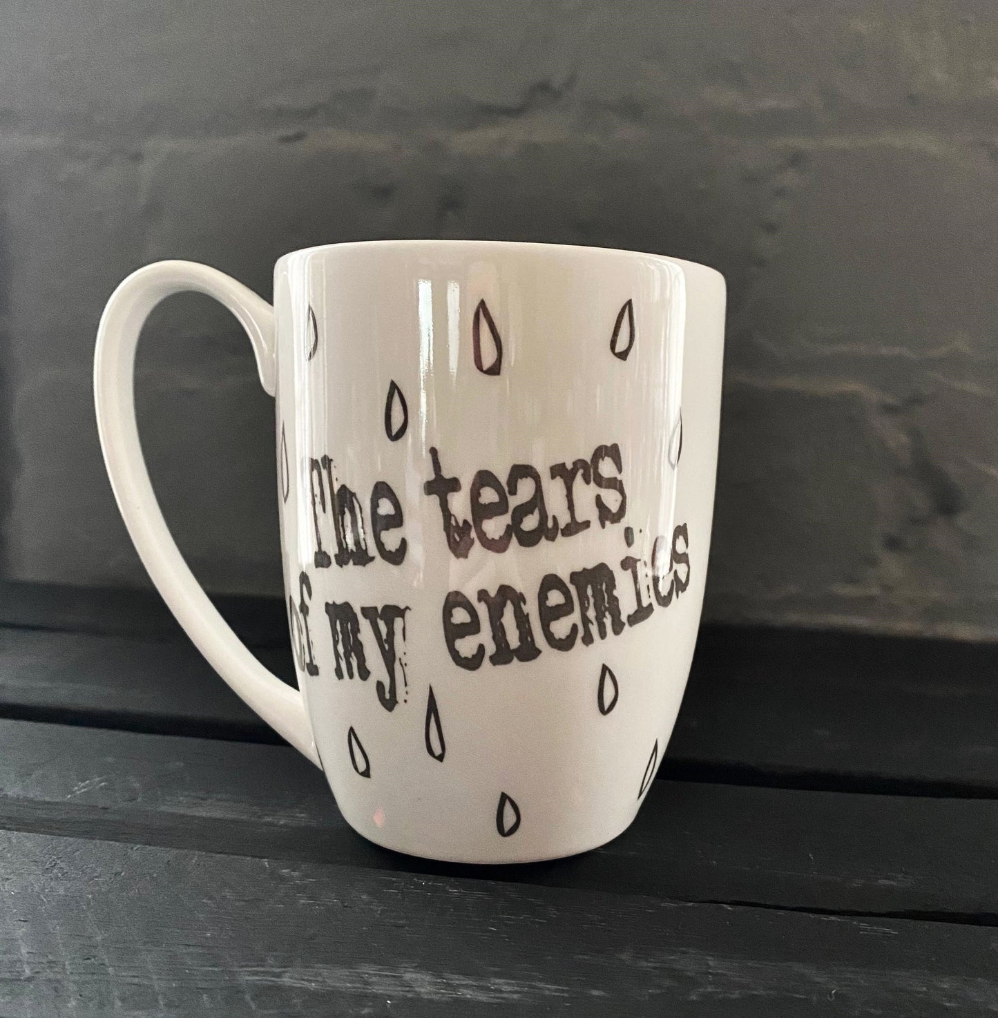Tears of My Enemies Bone China/Stoneware Mug