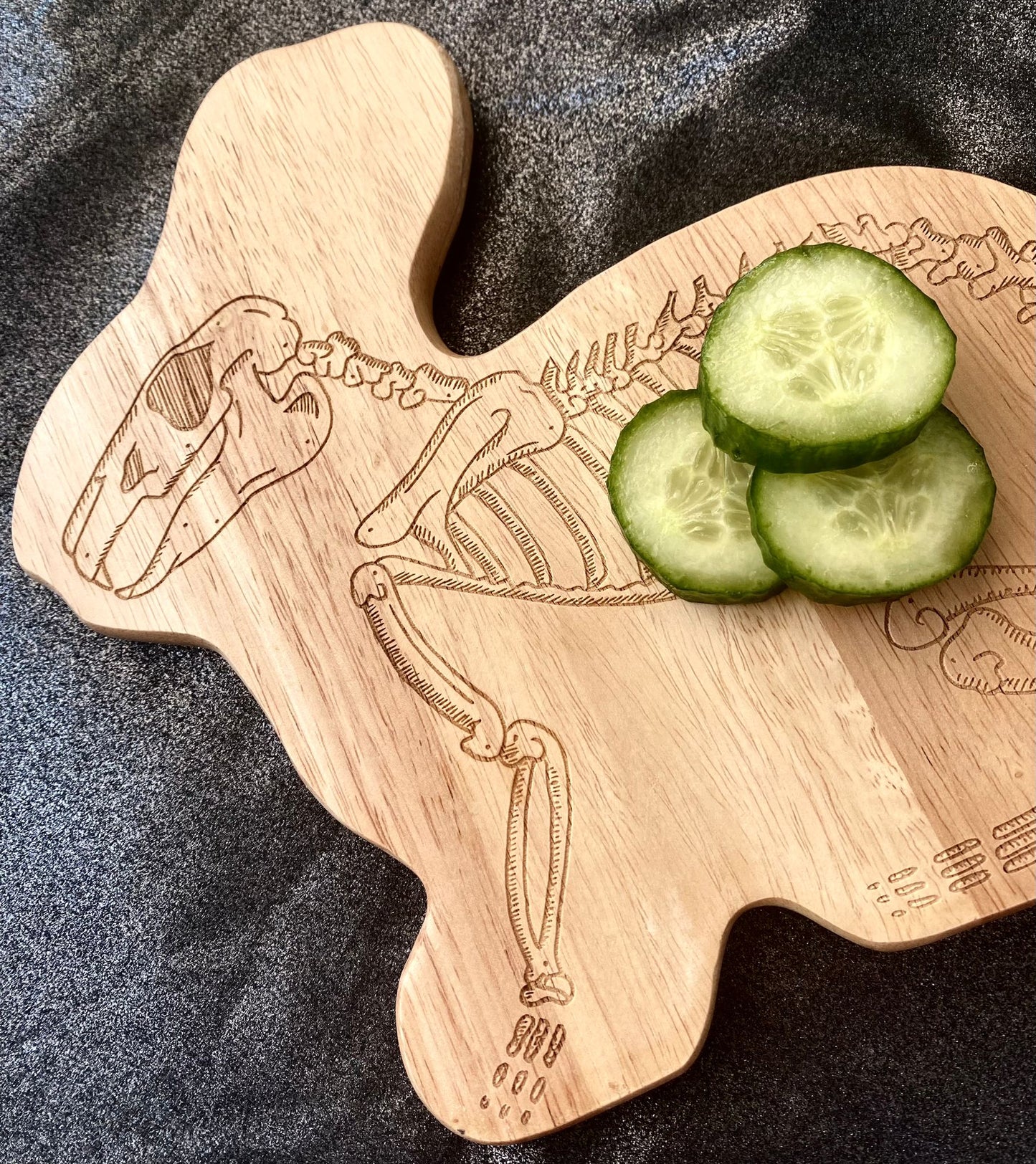 Laser Engraved Wooden Bunny Chopping Board