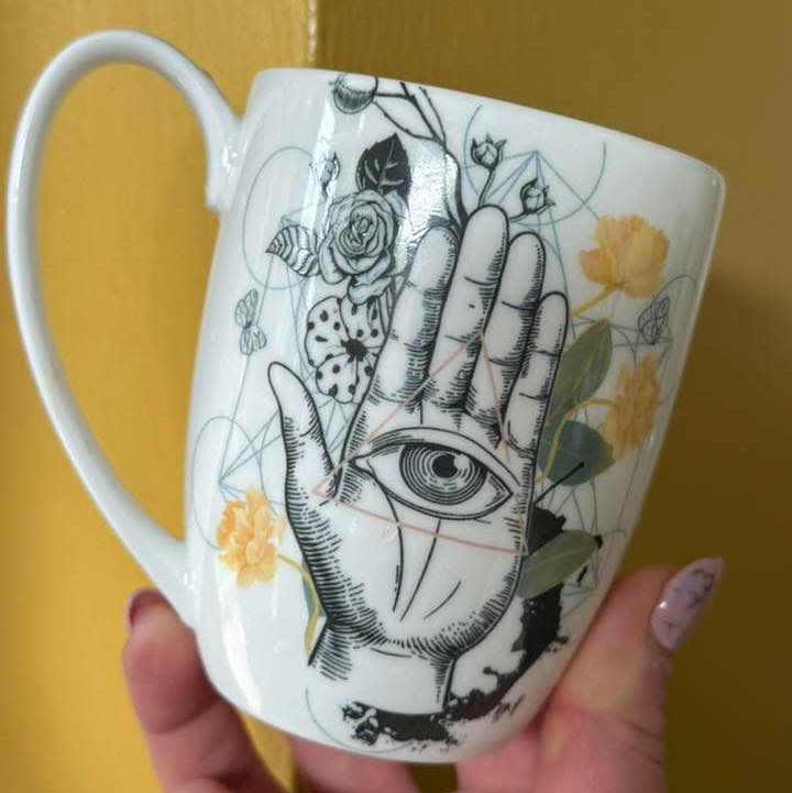 All Seeing Eye Hand Bone China/Stoneware Mug