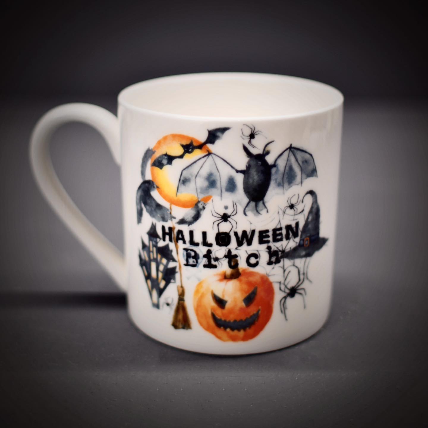 Halloween Bitch Bone China/Stoneware Mug