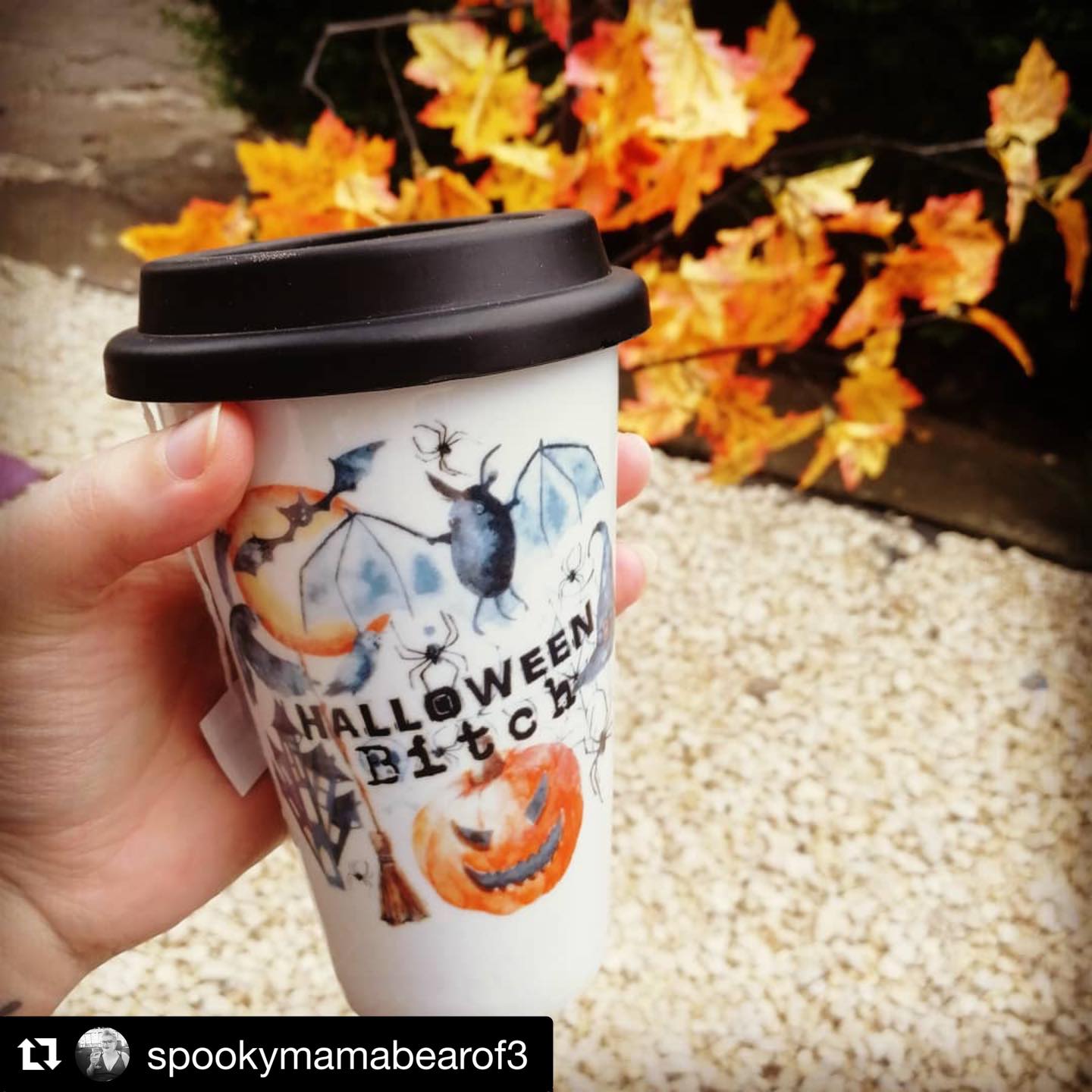 Halloween Bitch Bone China/Stoneware Mug