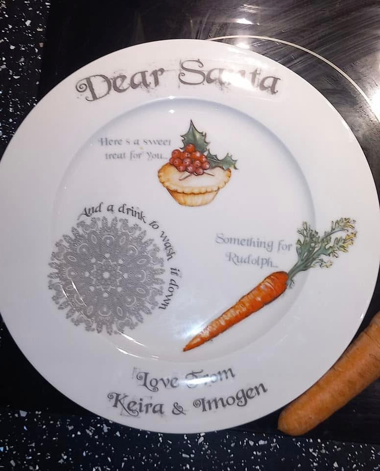 Dear Santa... Christmas Eve Plate