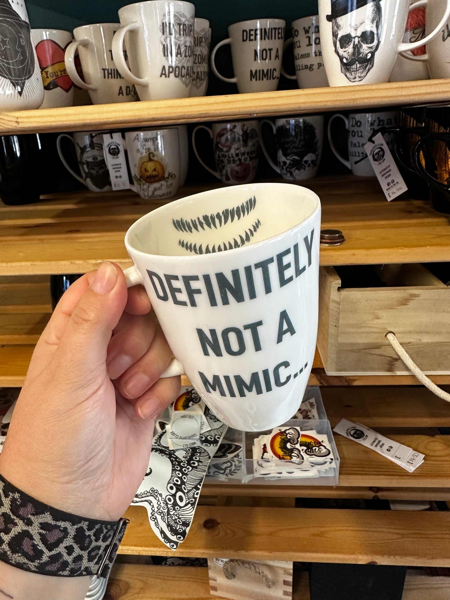 Definitely Not A Mimic… 👀 Bone China/Stoneware Mug