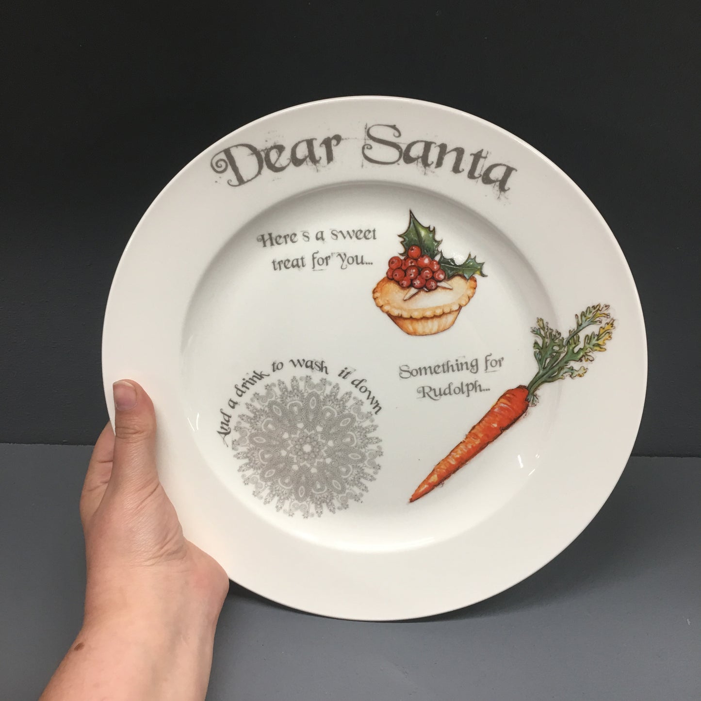 Dear Santa... Christmas Eve Plate