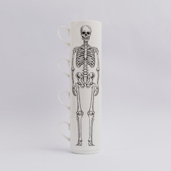 Skeleton Stacking Mug Set