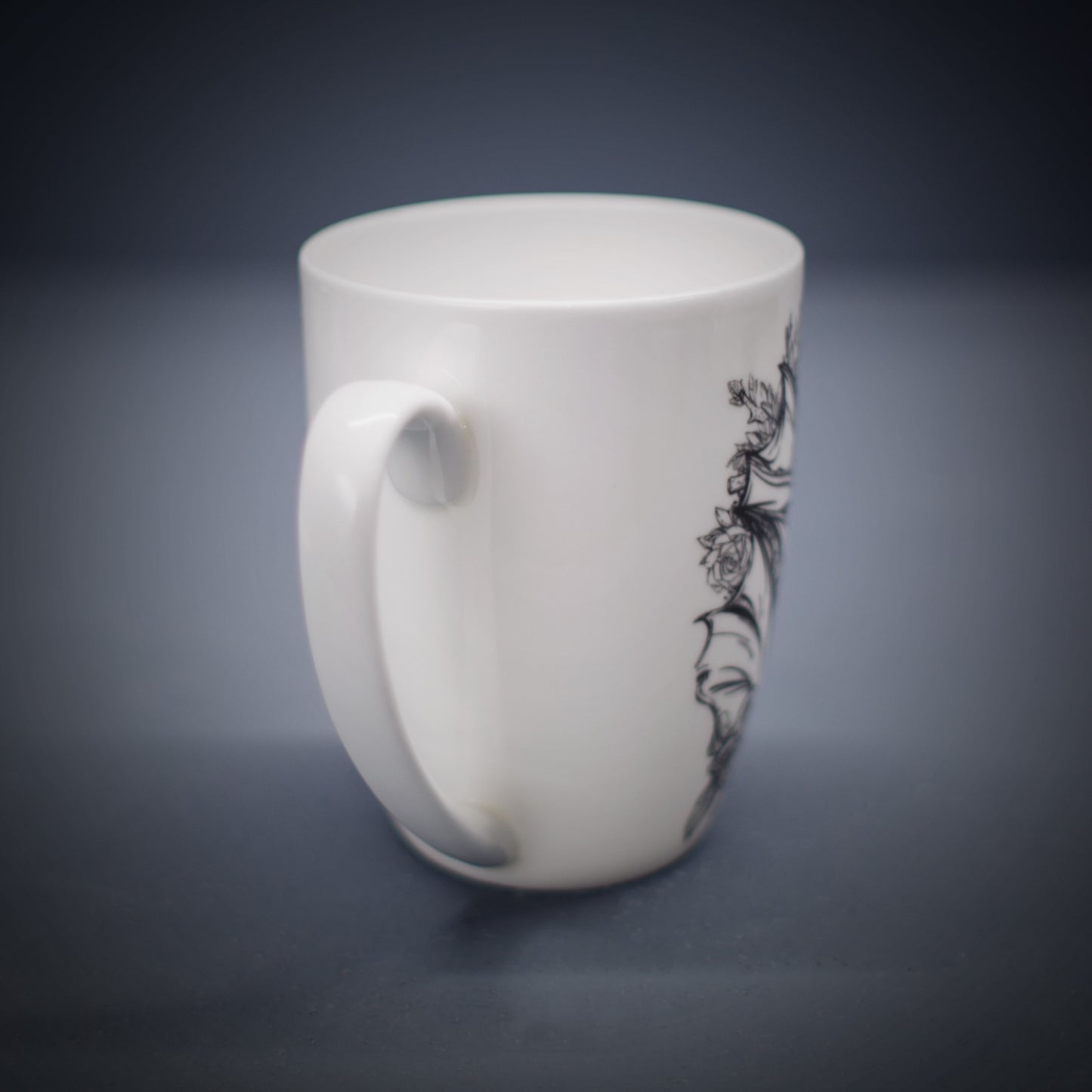 Floral Bat Bone China/Stoneware Mug