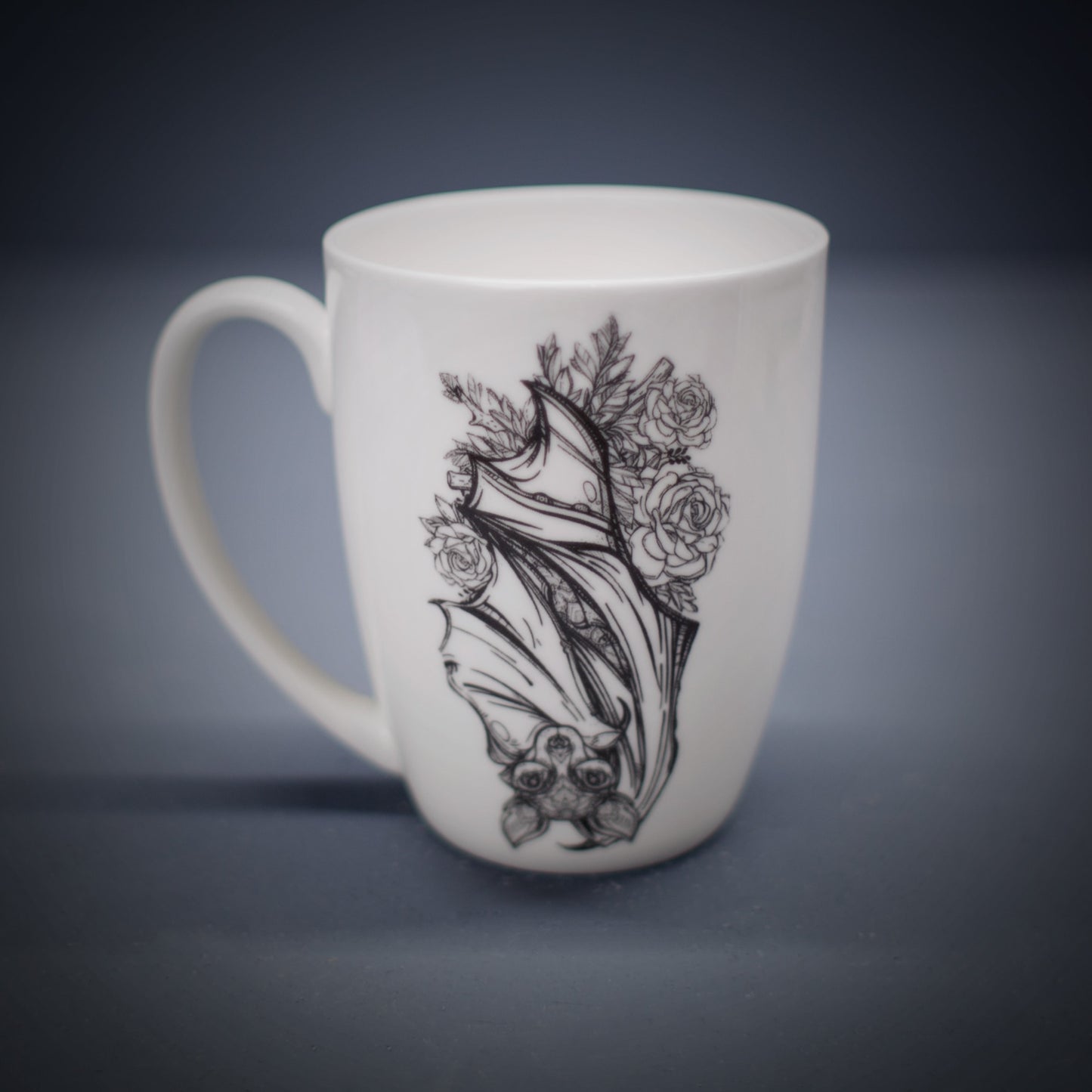 Floral Bat Bone China/Stoneware Mug