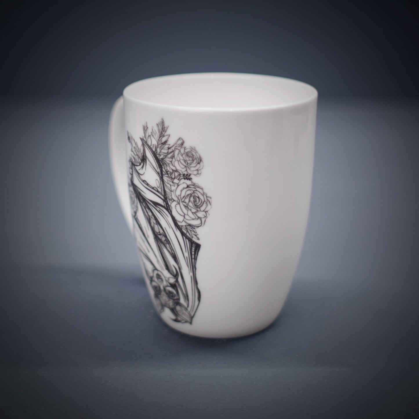 Floral Bat Bone China/Stoneware Mug