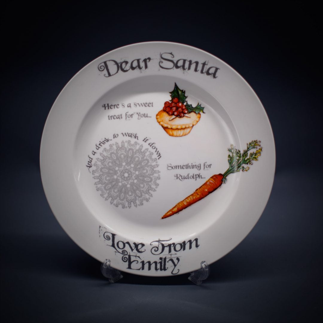 Dear Santa... Christmas Eve Plate