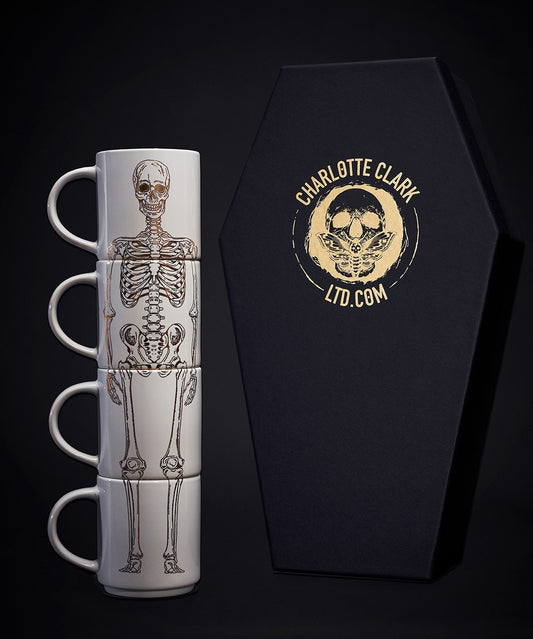 Limited Edition Stacking Mug Set in Coffin Box
