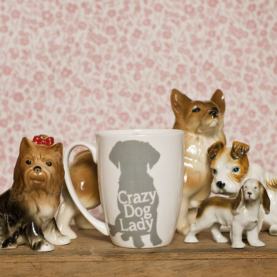 Crazy Dog Lady Bone China/Stoneware Mug