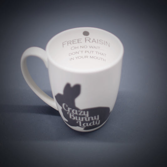 Crazy Bunny Lady Bone China/Stoneware Mug