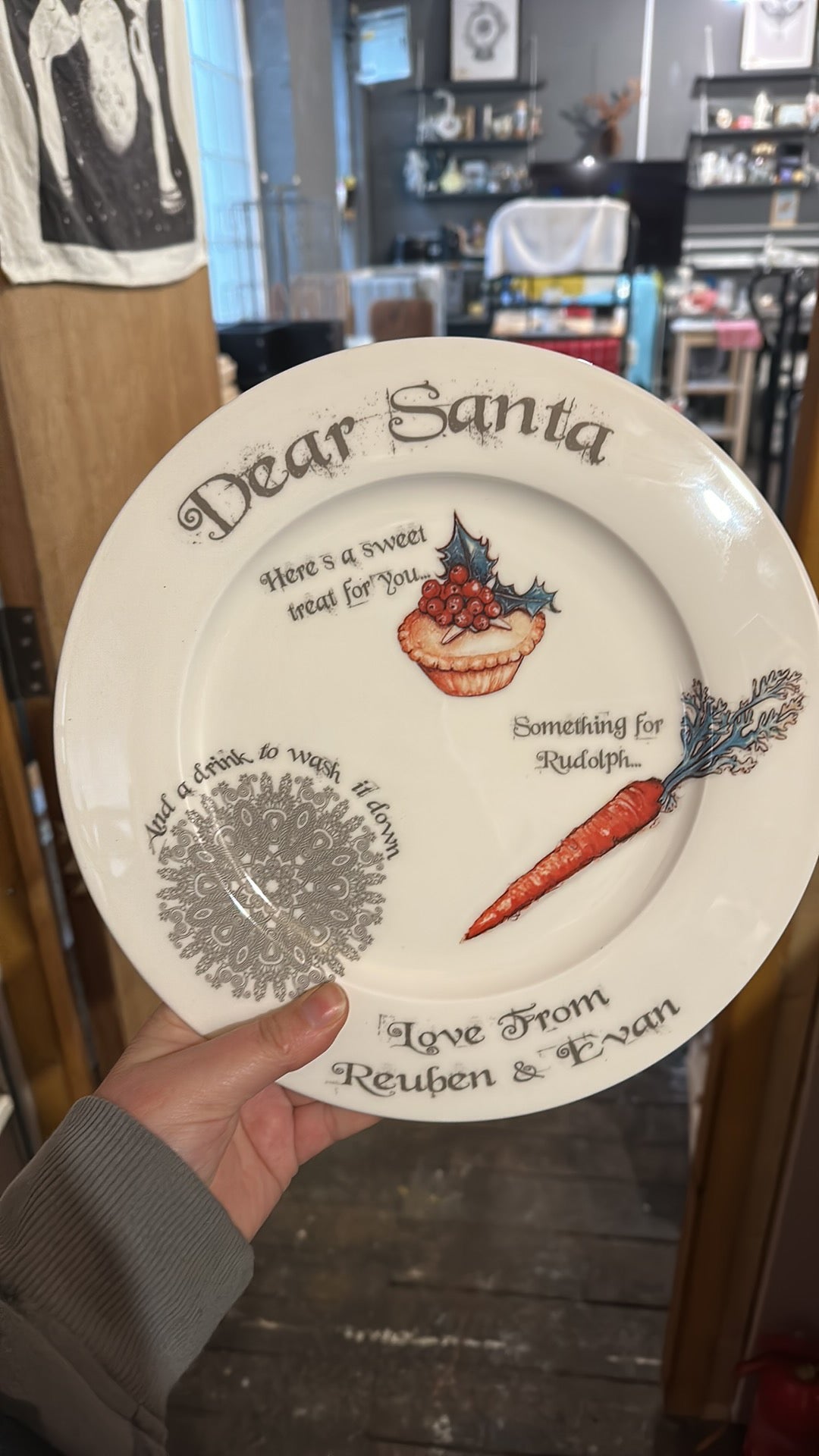 Dear Santa... Christmas Eve Plate