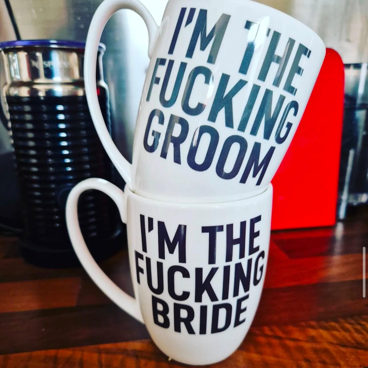 Fucking Bride / Groom Bone China/Stoneware Mug