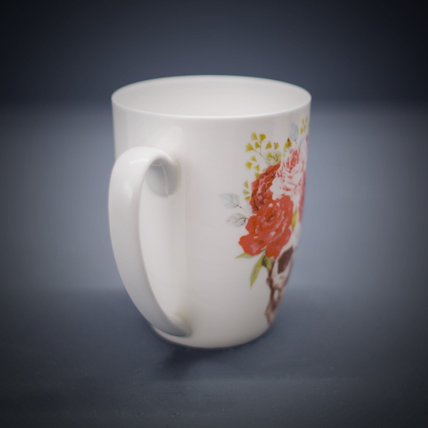 Floral Skull Bone China/Stoneware Mug