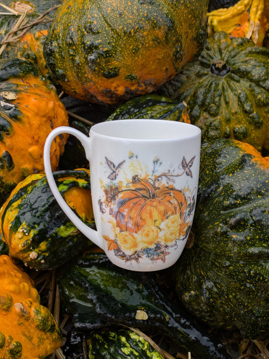 Harvest Pumpkin Bone China/Stoneware Mug