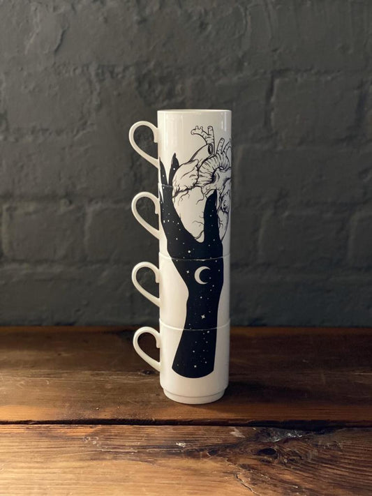 Hold of Your Heart Stacking Mug Set