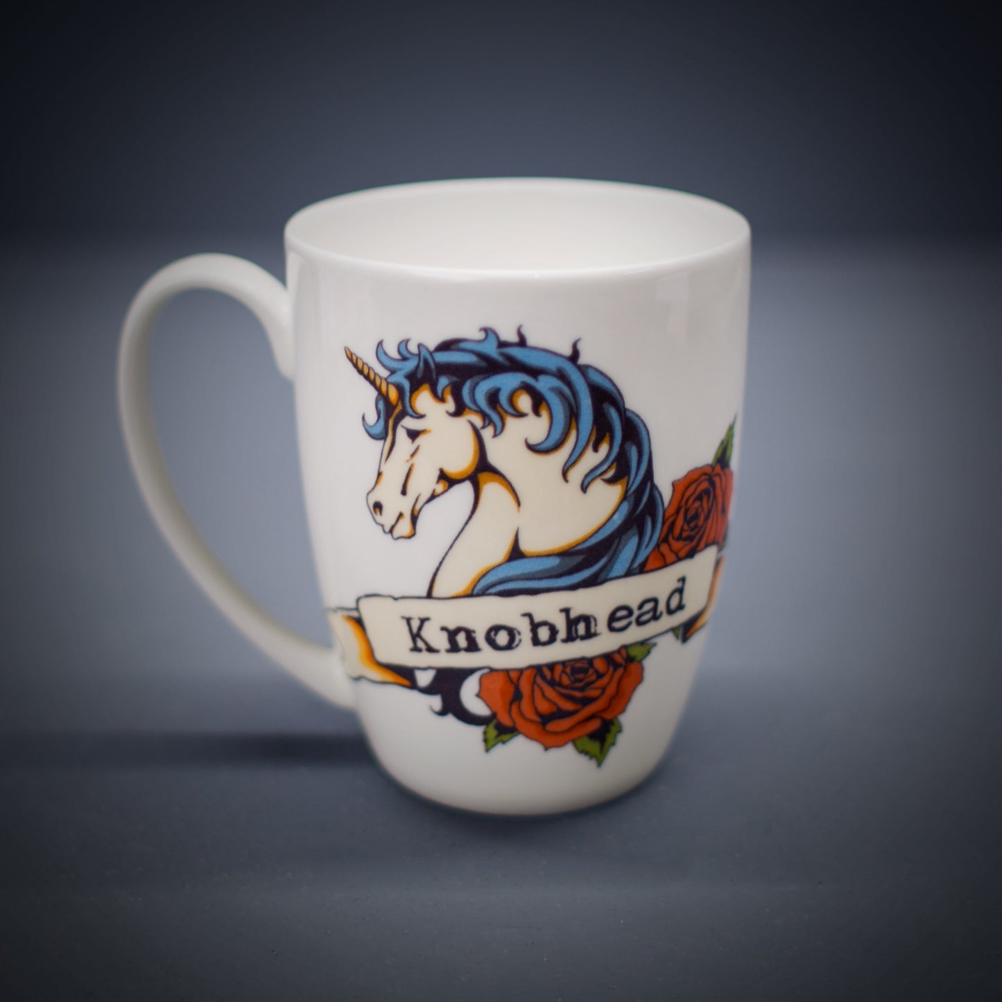 Knobhead Unicorn Bone China/Stoneware Mug