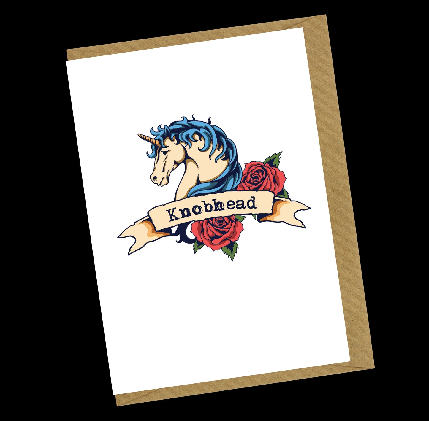 Knobhead Unicorn Greetings Card