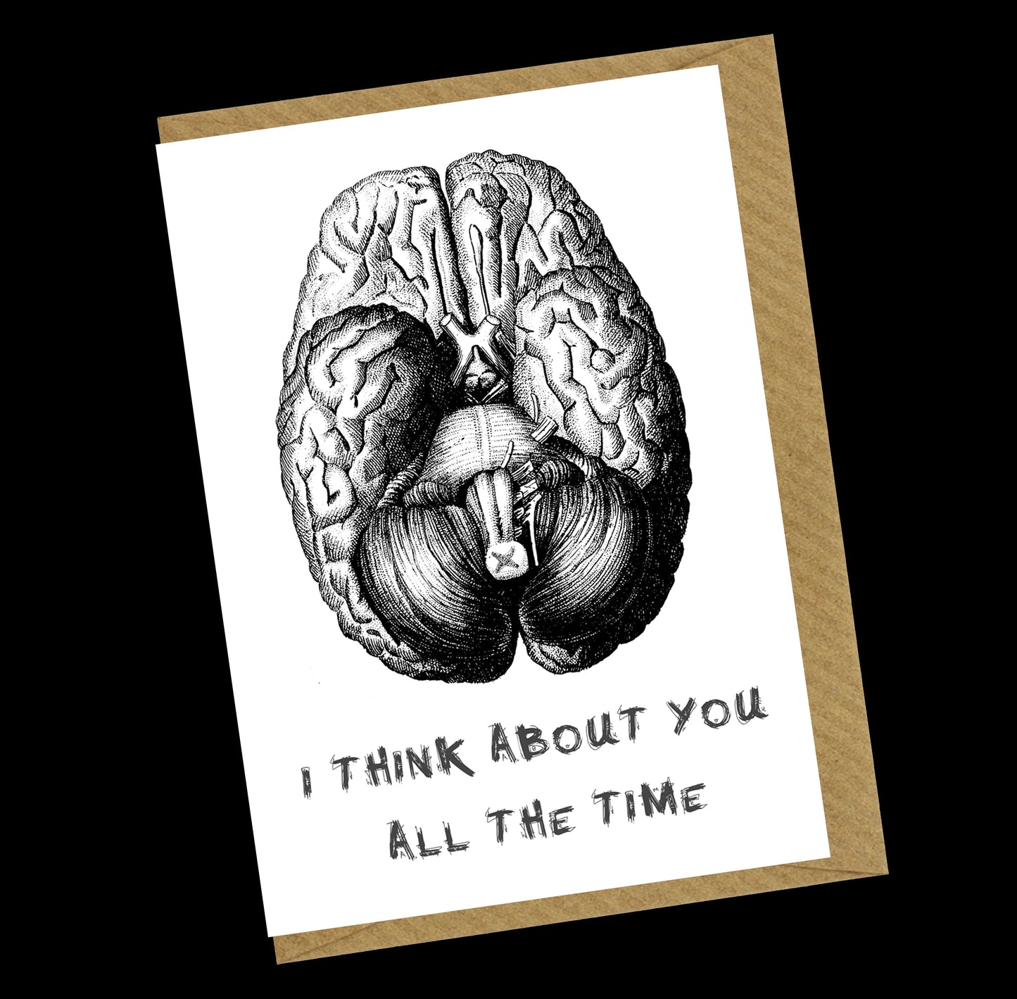 I Think About You All The Time Greetings Card