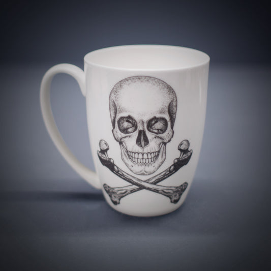 Skull and Crossbones Bone China/Stoneware Mug