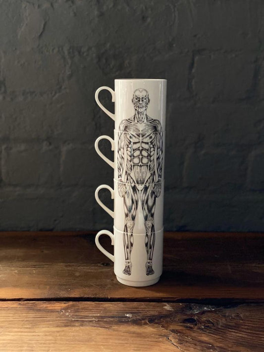 Muscle Man Stacking Mug Set