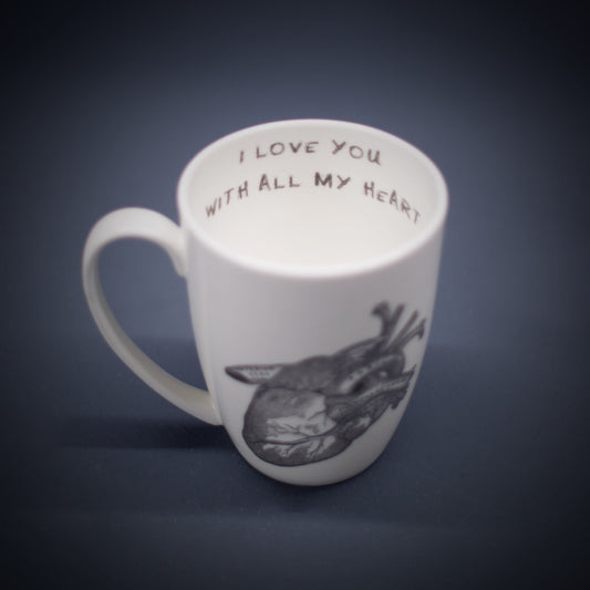 I Love You With All My Heart Bone China/Stoneware Mug