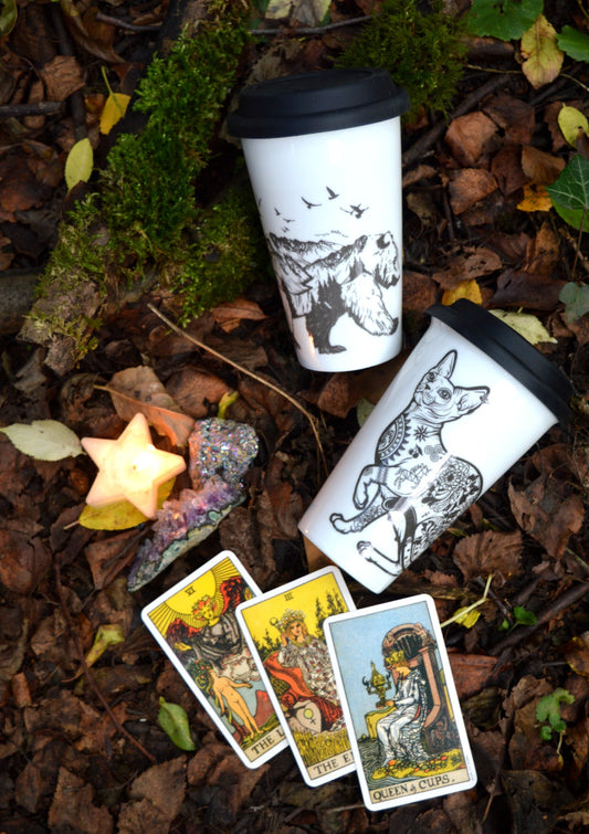Tattoo Cat Bone China/Stoneware Mug