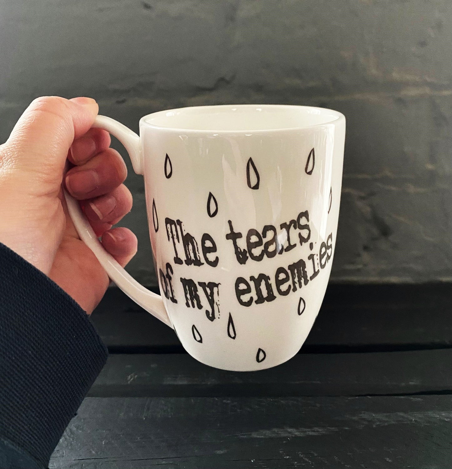 Tears of My Enemies Bone China/Stoneware Mug
