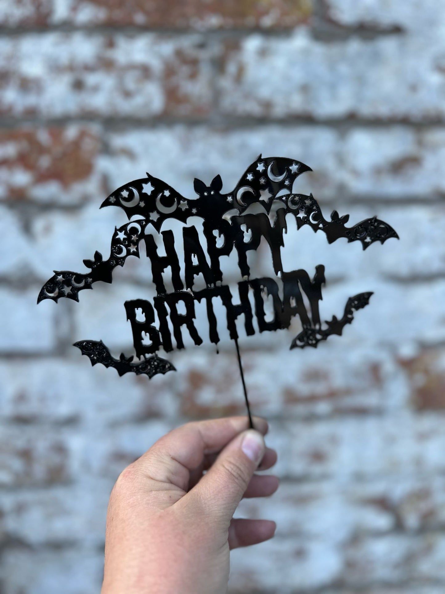 Birthday Bat Cake Topper