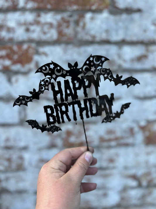 Birthday Bat Cake Topper