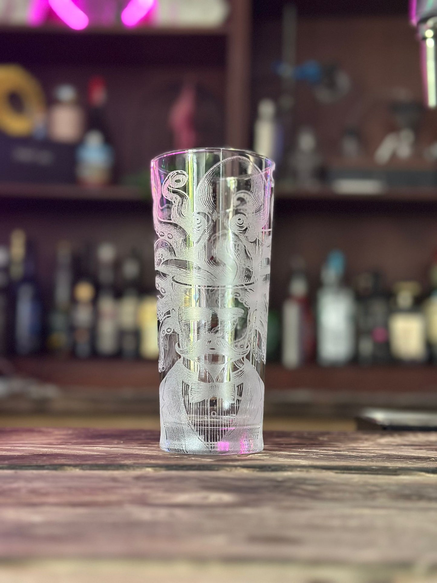 Kraken King Laser Engraved Pint Glass