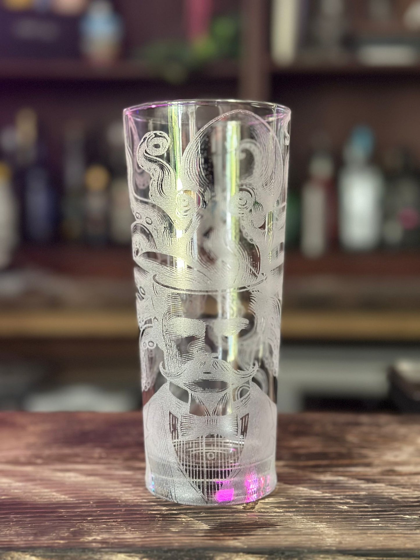 Kraken King Laser Engraved Pint Glass