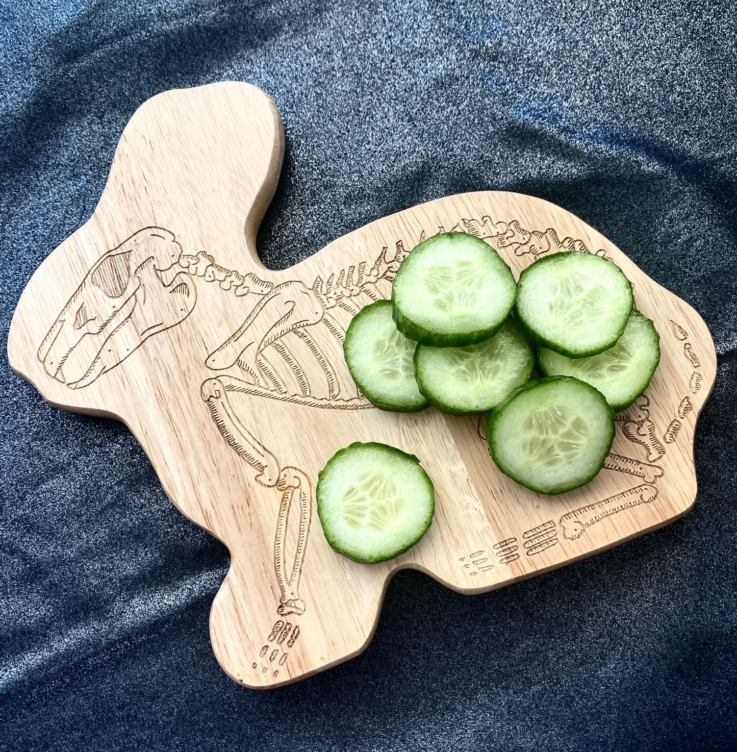 Laser Engraved Wooden Bunny Chopping Board