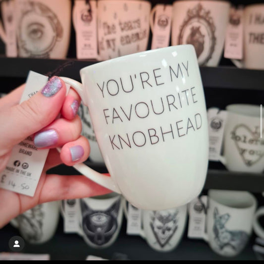 Favourite Knobhead Bone China/Stoneware Mug