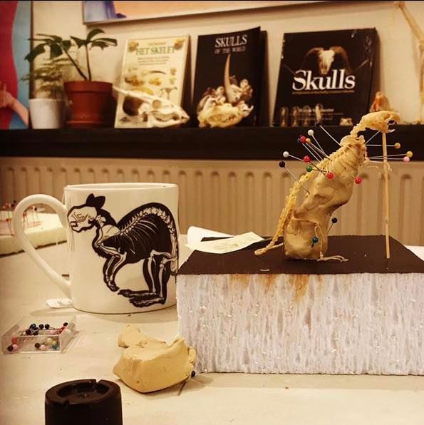 Anatomical Rat Bone China/Stoneware Mug