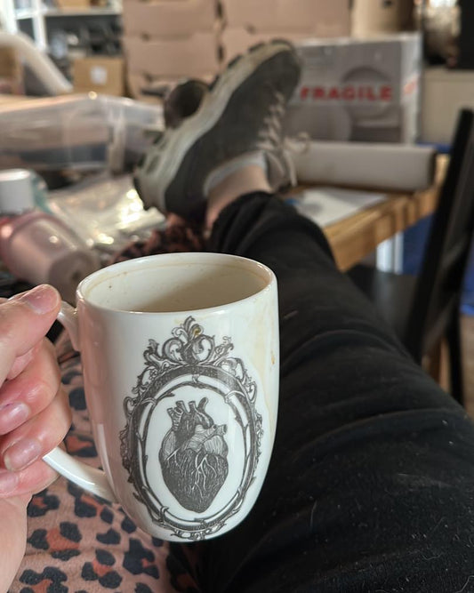 Anatomical Heart Bone China/Stoneware Mug