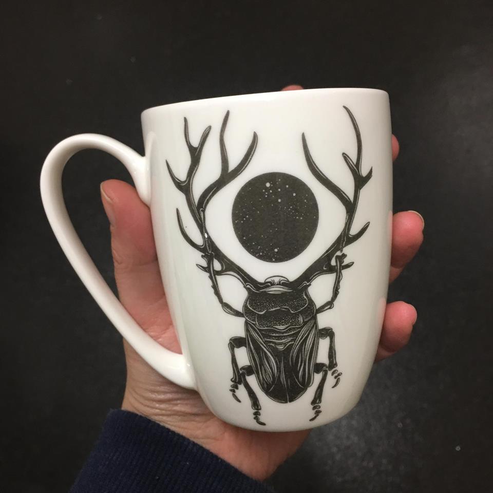 Beetle Moon Bone China/Stoneware Mug