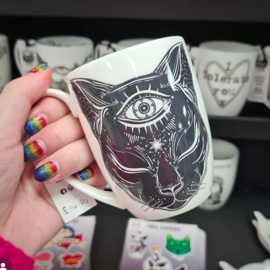 Eye Cat Bone China/Stoneware Mug