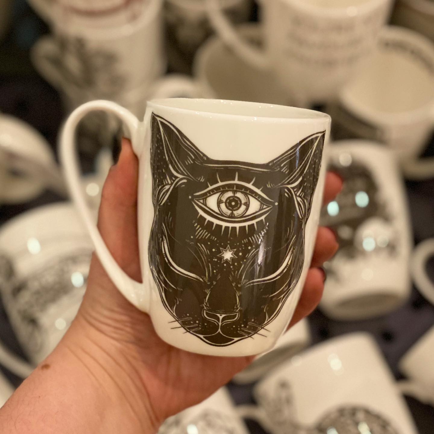 Eye Cat Bone China/Stoneware Mug