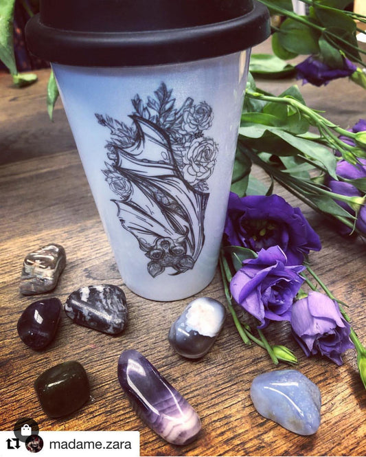 Floral Bat Bone China/Stoneware Mug