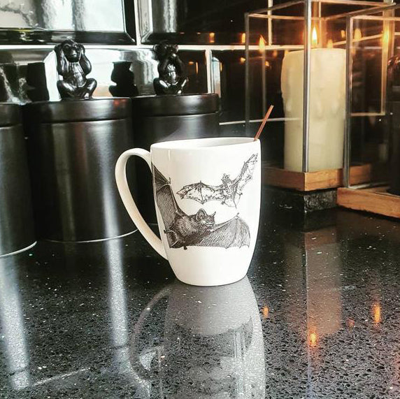 Flying Bats Bone China/Stoneware Mug