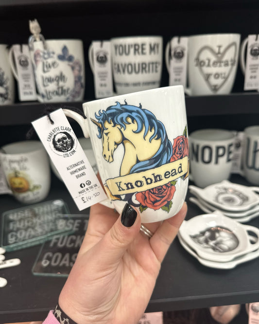 Knobhead Unicorn Bone China/Stoneware Mug