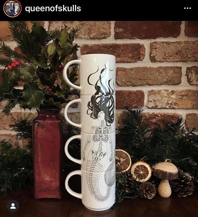 Mermaid Stacking Mug Set