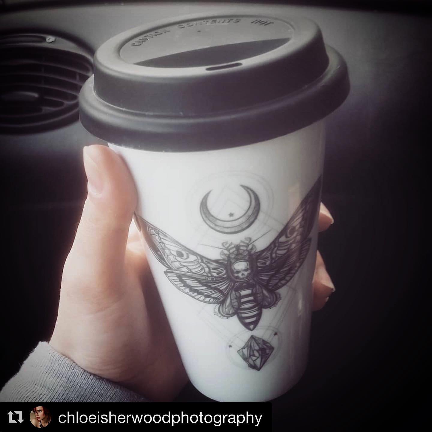 Moth Bone China/Stoneware Mug
