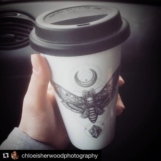 Moth Bone China/Stoneware Mug