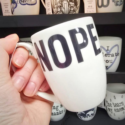 Nope. Bone China/Stoneware Mug