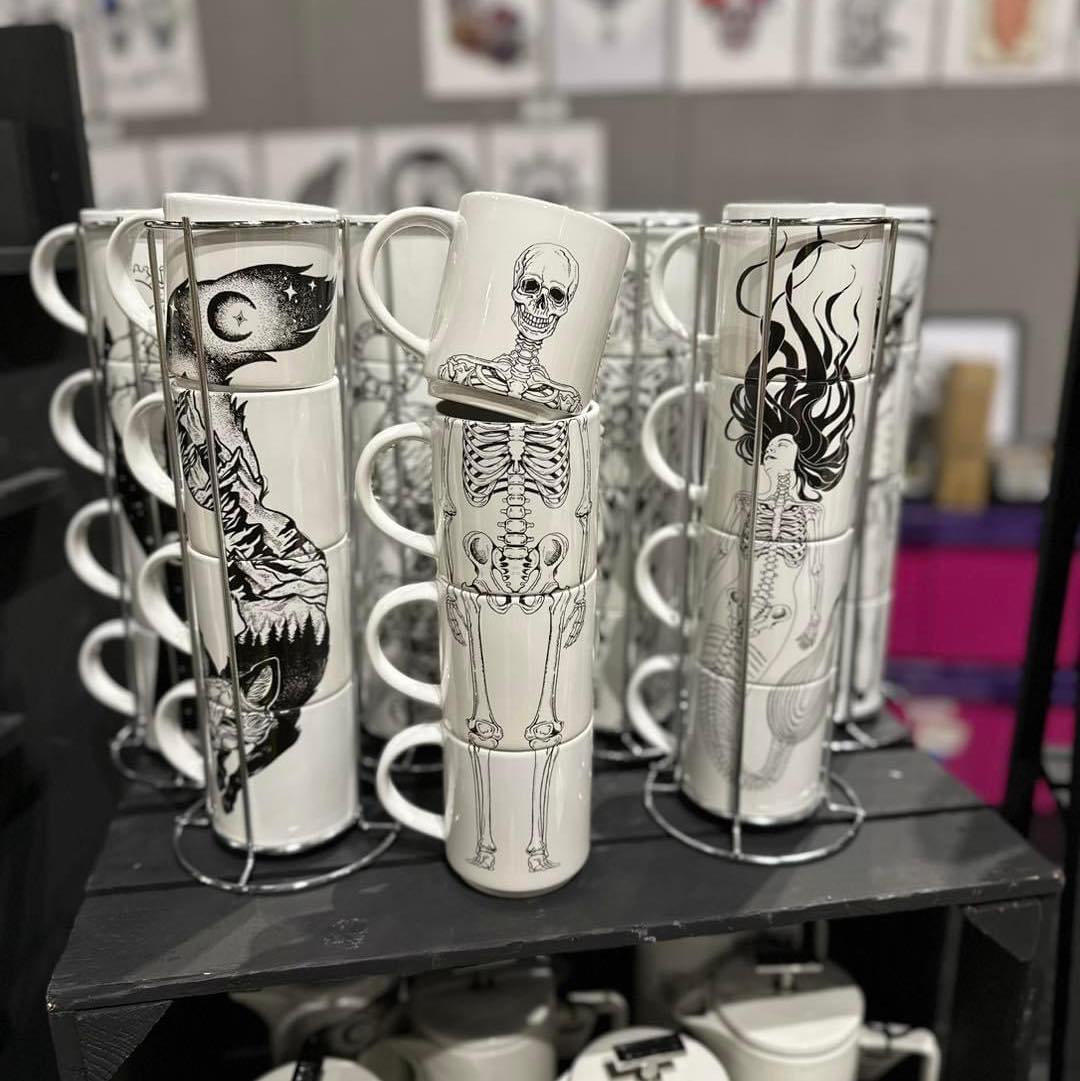 Skeleton Stacking Mug Set